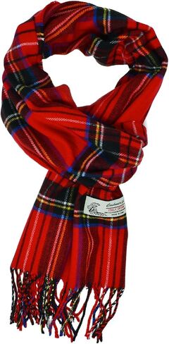 وشاح شتوي فاخر منقوش من Glory Max Scottish Stewart Tartan بملمس الكشمير الناعم مقاس 72 بوصة × 12 بوصة in Kuwait