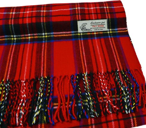 وشاح شتوي فاخر منقوش من Glory Max Scottish Stewart Tartan بملمس الكشمير الناعم مقاس 72 بوصة × 12 بوصة in Kuwait