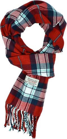 وشاح شتوي فاخر منقوش من Glory Max Scottish Stewart Tartan بملمس الكشمير الناعم مقاس 72 بوصة × 12 بوصة in Kuwait