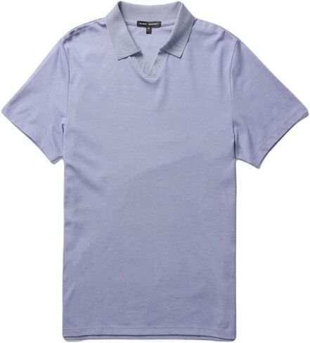 تي شيرت Robert Baraket Casey Polo بياقة مفتوحة، كم قصير، مقاس عادي، تي شيرت رجالي كاجوال in Kuwait