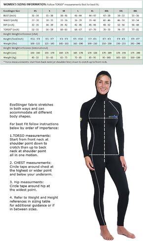 EcoStinger® Women Sun Protection Full Body Coverup Stinger Suit with Hood UV Protection UPF50+ in Saudi Arabia
