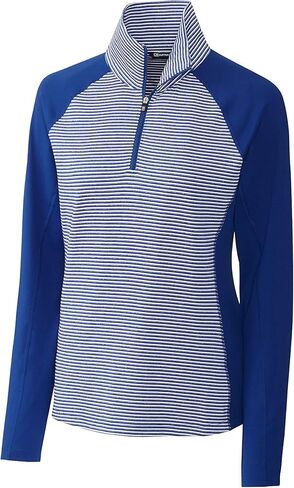 Cutter & Buck Women's Forge Tonal Stripe Half Zip in Saudi Arabia