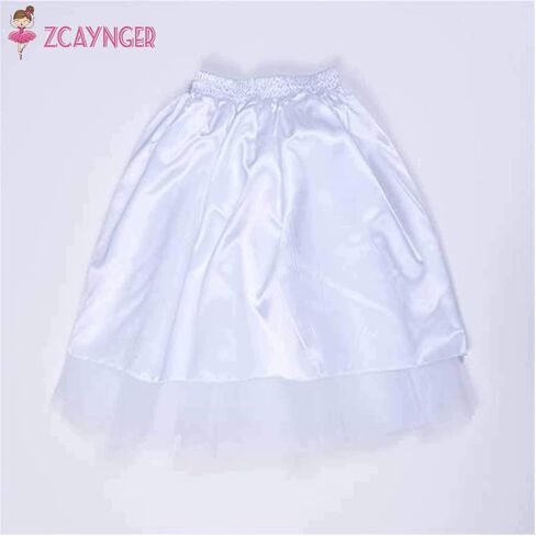 Zcaynger Girls Tulle Skirt Tutu Dancing Dress 5-Layer Fluffy with Ribbon… in Kuwait