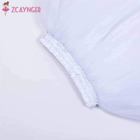Zcaynger Girls Tulle Skirt Tutu Dancing Dress 5-Layer Fluffy with Ribbon… in Kuwait