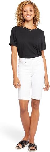 NYDJ Briella Shorts Roll Cuff in Optic White in Saudi Arabia