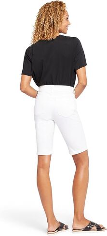 NYDJ Briella Shorts Roll Cuff in Optic White in Saudi Arabia