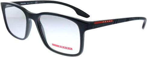 Prada Linea Rossa Lifestyle PS 01LV 1AB1O1 Black Plastic Rectangle Eyeglasses 54mm in Saudi Arabia