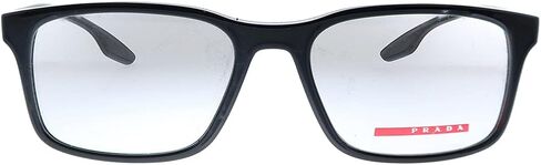 Prada Linea Rossa Lifestyle PS 01LV 1AB1O1 Black Plastic Rectangle Eyeglasses 54mm in Saudi Arabia