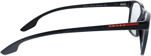 Prada Linea Rossa Lifestyle PS 01LV 1AB1O1 Black Plastic Rectangle Eyeglasses 54mm in Saudi Arabia