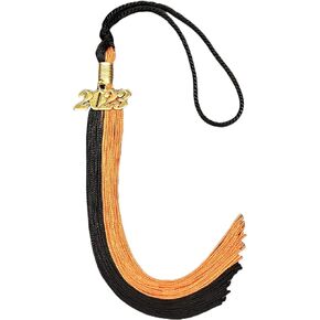 GraduationRoyal Two-Colored Graduation Tassel (9-inch) with Gold Year Charm (2023, Red/Bright Gold)