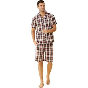 Latuza Men's Cotton Woven Short Sleepwear Pajama Set