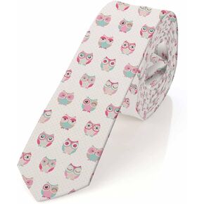 Yakuna Funny Men's Tie Halloween Men's Neckties for Mens Wedding Party Work Casual Holiday