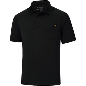 Lightbare Mens Short Sleeve Polo Shirt UPF 50 Performance Moisture Wicking Quick Dry Golf Tennis Polo for Tactical Hiking