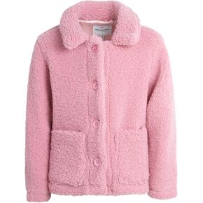 URBAN REPUBLIC Girls' Jacket - Faux Shearling Fur Plush Teddy Coat - Sherpa Fleece Overcoat (7-16)
