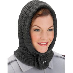 Collections Etc Cozy Unisex Buttoned Hat