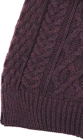 Aran Crafts Men's Irish Soft Cable Knitted Zip Neck Jacket (100% Merino Wool) in Kuwait