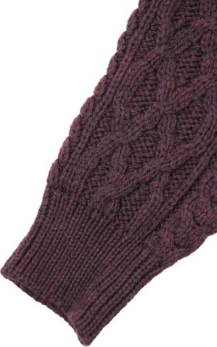 Aran Crafts Men's Irish Soft Cable Knitted Zip Neck Jacket (100% Merino Wool) in Kuwait