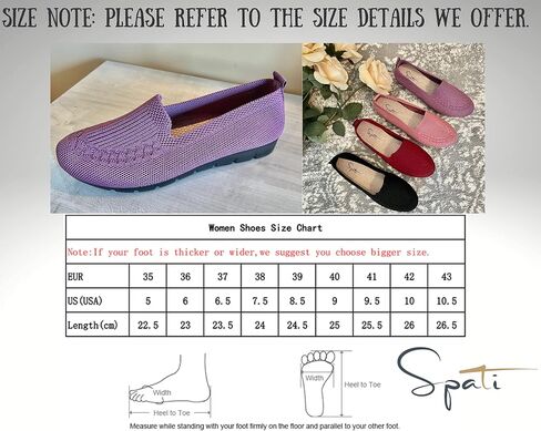 SPATI Women's Knitted Flat Shoes Lightweight Comfortable Loafers Women Footwear Slip On Casual Breathable Mesh Walking Shoes Female Round Toe Black, Pink, Purple, Red, Navy Blue, Grey, Beige in Kuwait