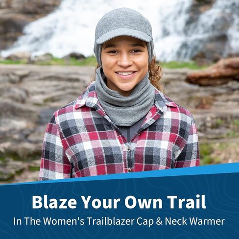 مجموعة هدايا للسيدات من TrailHeads Trailblazer Adventure قبعة ذيل حصان ومجموعة هدايا لتدفئة الرقبة من الصوف الدقيق in Kuwait