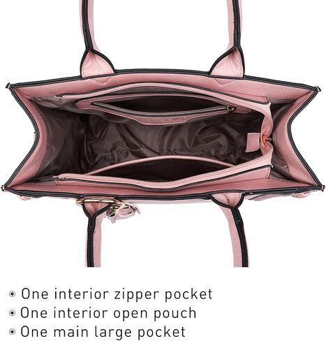 Dasein Purses Handbags for Women Satchel Vegan Leather Shoulder Bags Work Tote for Ladies with Matching Clutch in Kuwait