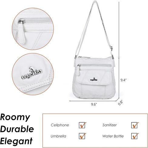 Angel Kiss Crossbody Bags for Women PU Leather Shoulder Handbag Ladies Purses and Handbag with adjustable Strap in Saudi Arabia
