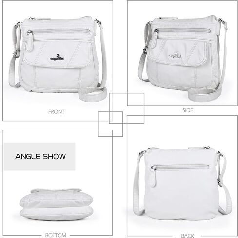 Angel Kiss Crossbody Bags for Women PU Leather Shoulder Handbag Ladies Purses and Handbag with adjustable Strap in Saudi Arabia