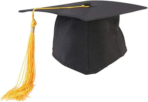 BinaryABC Unisex Adult Graduation Cap with Tassel Adjustable,Halloween Cosplay Costume Accessory in Kuwait