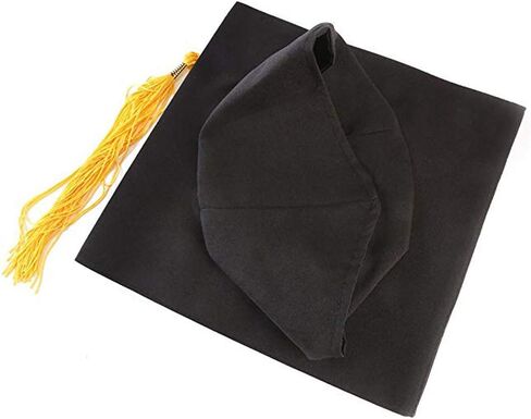 BinaryABC Unisex Adult Graduation Cap with Tassel Adjustable,Halloween Cosplay Costume Accessory in Kuwait