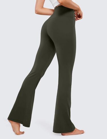 JADD سراويل اليوغا النسائية المضيئة مع جيوب كروس عالية الخصر Bootcut مضيئة طماق البطن التحكم تجريب سروال فستان in Saudi Arabia