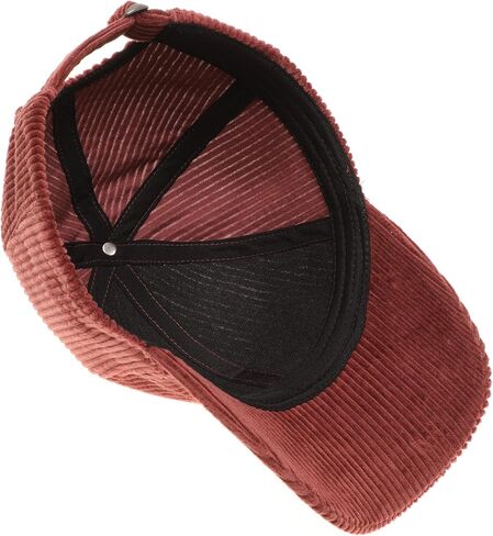 MIRMARU Women's 100% Cotton Corduroy Chenille 3D Patch Embroidered Adjustable Baseball Cap Hat in Kuwait
