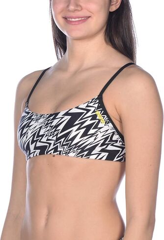 ARENA Women's Rulebreaker Play Bandeau Bikini Athletic Sport Swim Top in Kuwait