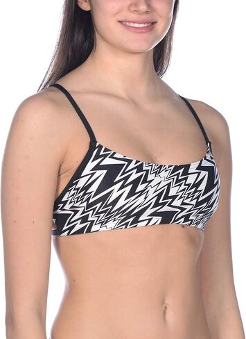 ARENA Women's Rulebreaker Play Bandeau Bikini Athletic Sport Swim Top in Kuwait
