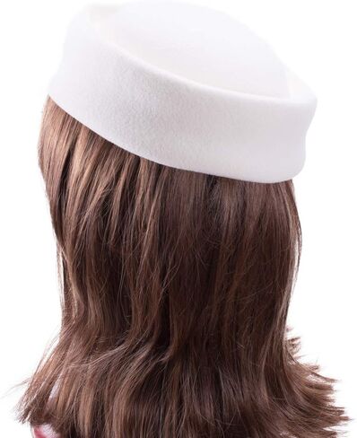 Lawliet Womens 100% Wool Felt Fascinator Hostess Pillbox Millinery Hat Base B028 in Saudi Arabia