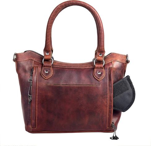 Lady Conceal Carry Sadie Satchel - Spacious Shoulder Bag Crossbody Purse with Universal Gun Holster & YKK Locking in Kuwait