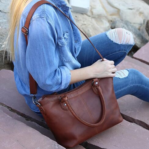 Lady Conceal Carry Sadie Satchel - Spacious Shoulder Bag Crossbody Purse with Universal Gun Holster & YKK Locking in Kuwait