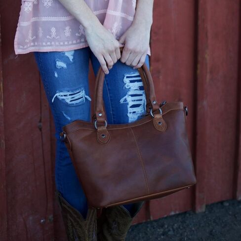 Lady Conceal Carry Sadie Satchel - Spacious Shoulder Bag Crossbody Purse with Universal Gun Holster & YKK Locking in Kuwait