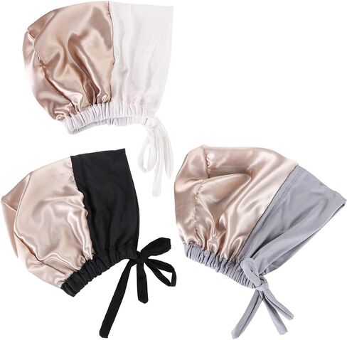 Lucky staryuan ® 3Pack قبعة عمامة إسلامية ناعمة قبعات حجاب داخلية غطاء رأس غطاء رأس للسرطان in Kuwait