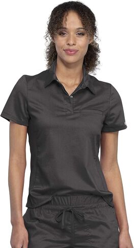 قميص بولو نسائي من Cherokee Scrubs Top Workwear Revolution قابل للثني من الأمام WW698 in Saudi Arabia