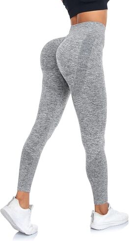 WANAYOU النساء بعقب رفع تجريب طماق عالية الخصر Scrunch بعقب اليوغا السراويل الجوارب in Kuwait