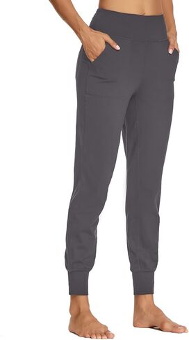 تحرك وراء زبداني لينة المرأة اليوغا ركض السراويل / كابريس 4 جيوب عالية الخصر خفيفة الوزن Sweatpants تشغيل صالة السراويل in Kuwait