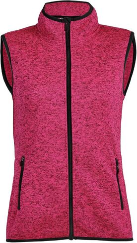Zip Up Womens Vest with Zipper Pockets Athletic Sweater Fleece Vest Sleeveless Sweater Jacket in Saudi Arabia