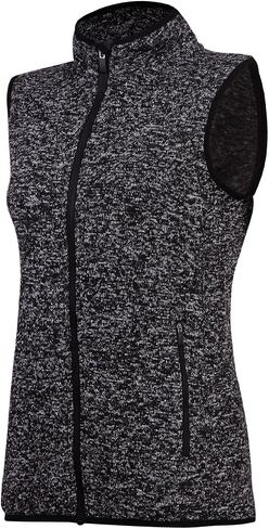 Zip Up Womens Vest with Zipper Pockets Athletic Sweater Fleece Vest Sleeveless Sweater Jacket in Saudi Arabia