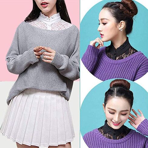 ياقة مزيفة عتيقة قابلة للفصل للنساء من AORAEM in Kuwait