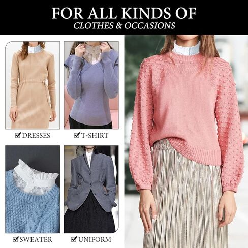 ياقة مزيفة عتيقة قابلة للفصل للنساء من AORAEM in Kuwait