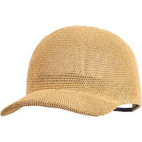 Meyaus Unisex Adults Straw Woven Visor Sunhat Summer Outdoor Travel Baseball Cap