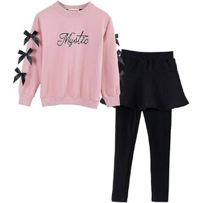 Urtrend Little Girls' Kids 2 Pieces Long Sleeve Top Pants Leggings Clothes Set Outfits in Kuwait