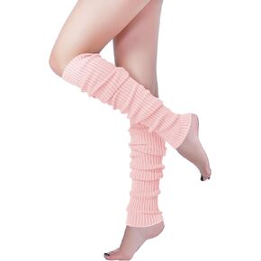 v28 Women Girls Costume Play Leg Warmers Socks for Retro Disco Party Causal Outfit