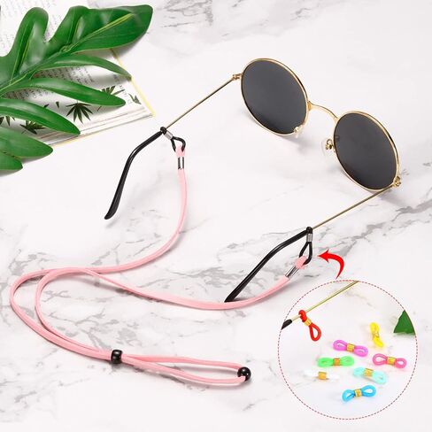 PATIKIL Eyeglass Chain Connector, Pack Adjustable Anti Slip Strap Holder Chain End Loop for Women Men Eyeglasses Sunglasses in Saudi Arabia