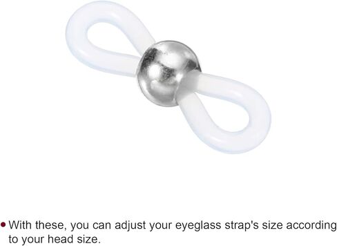 PATIKIL Eyeglass Chain Connector, Pack Adjustable Anti Slip Strap Holder Chain End Loop for Women Men Eyeglasses Sunglasses in Saudi Arabia