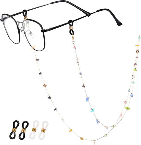 WLLHYF Eyeglass Chains for Women Eye Glasses Holders Around Neck Glasses Stylish Sunglass Eyewear Face Mask Cord Lanyard String for Girls Accessories in Saudi Arabia